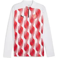 Puma Girona FC Pre-match Quarter Zip Top, Sport, White/Red, M