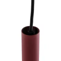Argon LED-pendellampe Rulo, rød, Ø 3,2 cm, stål, 3000 K