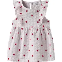 Name it Kjole - Nbffisina - Light Lilac m. Hjerter - - 50 - Kjole