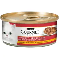 Gourmet våtfôr 24 x 195 g - Kylling og kalkun