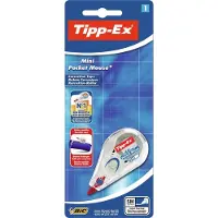 BIC Tipp-Ex Mini Pocket Mouse - Retterulle - 5 mm x 5 m - gjennomsiktig dispenser