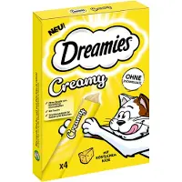 Dreamies Creamy Snacks - Sparepakke ost (44 x 10 g)