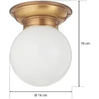 BERLINER MESSINGLAMP Taklampe Jim - Made in Germany