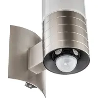 Steinel L 260 LED, Vegglys, Rustfritt stål, Hvit, Rustfritt stål, IP44, Inngang, Garage, I