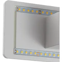 Ideal Lux LED-vegglampe Zig Zag, hvit, bredde 29 cm