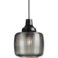 Design By Us New Wave Stripe pendellampe, røykgrå