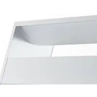 Bega Studio Line vegglampe bred hvit/alu 50 cm