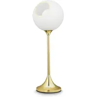 Design By Us Ballroom bordlampe, hvit, glass, munnblåst, dimbar