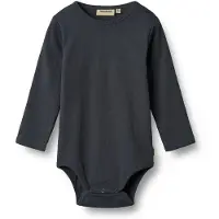 Wheat Body I/e - Rib - Spencer - Navy - - 1½ år (86) - Langermet Body