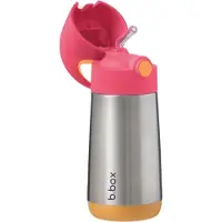 B.Box 4516 termoflaske 350 ml med sugerør, jordbær BB00451