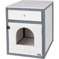 Kerbl Pet katteskap Ida - hvit / grå