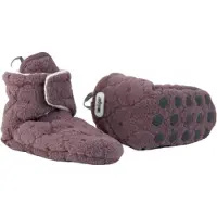 JETWORLD Lodger Fleece sko tøfler med sklisikker såle, lyng Fleece Mauve 12-18 m
