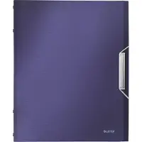 Leitz Style - Klassifikasjonsmappe - 6 rom - 6 deler - bokryggbredde: 17 mm - for A4 - kapasitet: 200 ark - med fliker - titanblå