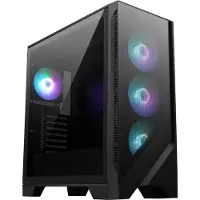 MSI MAG FORGE 320R AIRFLOW - Mid tower - ATX - sidepanel med vindu (herdet glass) - ingen strømforsyning (ATX) - USB/lyd