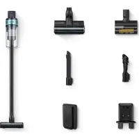 Samsung Jet 75E Pet VS20B75AGR1 - Støvsuger - pinne/håndholdt (2-i-1) - uten pose - uten kabel - svart ChroMetal/blågrønn mynte - 1 batteri, inkludert lader
