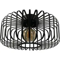 ROYALTECH Niko taklampe, svart, Ø 39 cm, metall, E27