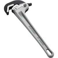 Vevor rørtang, 14" rett rørtang i aluminium, automatisk kjevejustering, justerbar rørleggernøkkel, enkel å bære, ergonomisk håndtak, opphengbar design, for vannrør, bilreparasjoner