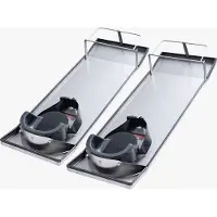 Vevor Knebrett i betong i rustfritt stål, 30'' x 10'' betongglidere, knebrett for betong, bevegelige knebeskyttere i betong, med knebeskyttere og stropper for sement- og betongoverflatebehandling