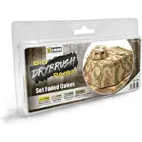 Vallejo Ammo DIO drybrush-maling – sett Faded Colors