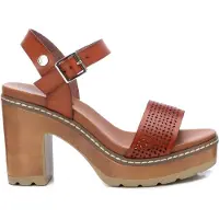 Refresh for woman. 17077705-CAMEL Sandals 170777 brown (38), 8 to 10 cm, Buckle, Casual, Party