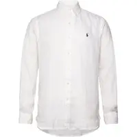 Ralph Lauren for man. 710966294003 Custom Fit Linen Shirt white (XL), Casual, Long sleeve