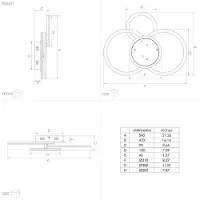 Eglo connect Parrapos-Z LED-taklampe, 3 lyskilder