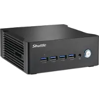 Shuttle XPC nano NT10H5 - Barebone - mini-PC 1 x Core Ultra 5 125H / inntil 4.5 GHz - RAM 0 GB - Intel Arc Graphics - Gigabit Ethernet, 2.5 Gigabit Ethernet - svart