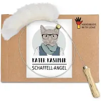 Kater Kasimir Kattelekestang med saueskinn - 1 Stk