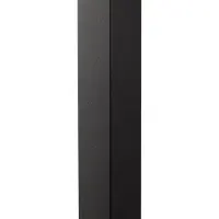 LINDBY LED-vegglampe Neano, 60 cm, svart, metall, IP54