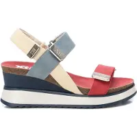 Xti for woman. 14282203-NAVY Sandals 142822 multicoloured (38), 5 to 8 cm, Velcro, Casual, Multicolor