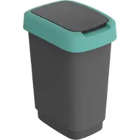 Rotho Swing Bin 10L Twist Green