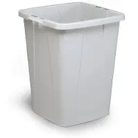 Durable DURABIN - Avfallskurv - firkantet - 90 L - håndtak - grå
