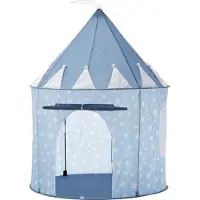 Kids Concept Leketelt - 100x130 cm - Blå m. Stjerner - - OneSize - Leketelt