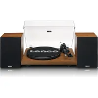 Lenco LS-480 Turntable and Speaker Bundle with Bluetooth