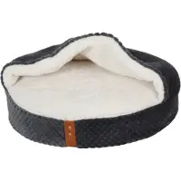 Zolux Cat bed PALOMA with a cover, 480x480x150 mm, gray color