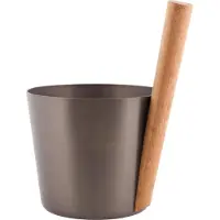 Rento Badstubøtte (aluminium) brun/sort