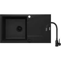 Deante Granittvask Med Kran 1 Kum Med Avrenning