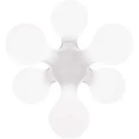 Kdln bordlampe Atomium, hvit, Ø 58 cm