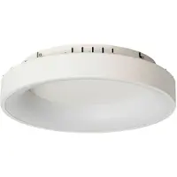 LUCANDE taklampe Samvel, Ø 38,4 cm, hvit, jern