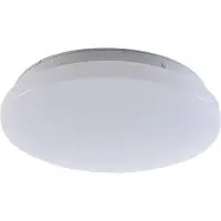 LINDBY LED utendørs taklampe, Kirkola, 4000 K, Ø 26 cm, hvit