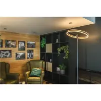 SLV Karpo LED-gulvlampe, med dimmer, svart