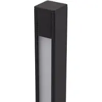 LINDBY LED-gatelampe Neano, 120 cm, svart, metall, IP65