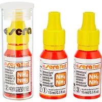 Sera NH4/NH3 Test, Vanntestreagens, Ammonia (NH3 / NH4), 0,015 l, Hengende boks, Tyskland