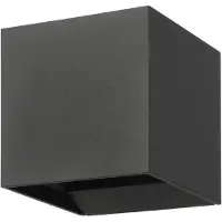 Eglo Utendørs LED-vegglampe Calpino 3, antrasitt, bredde 10 cm, 2 lyskilder
