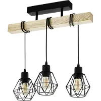 Eglo Taklampe Townshend 5 med 3 burformede lampeskjermer