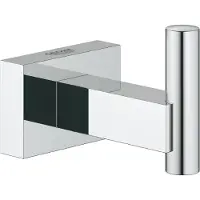 GROHE Essentials Cube, Innendørs, Håndklekrok, Kromfarget, Metall, Rektangel