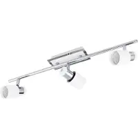 Eglo Davida LED Spot 3L 5W, krom/hvid