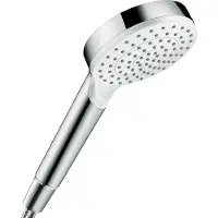 Hansgrohe Crometta håndbruser Ø100mm 1jet EcoSmart hvid/krom