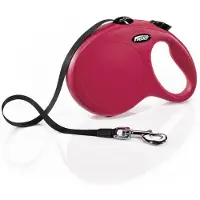 Flexi New Classic reim-bånd rød, 5 m - M: inntil 25 kg