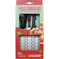 Cozze gavesett i 3 deler: Pizzaspade, termometer og pizzaskjærer i gaveeske.